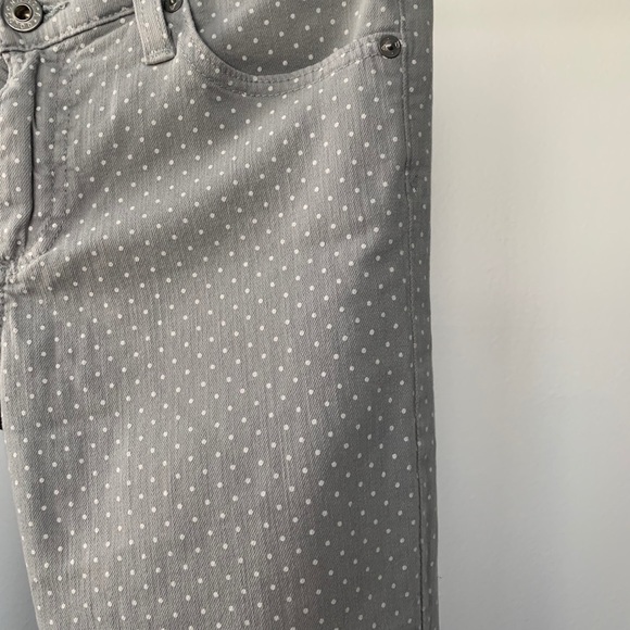 AG Stevie Ankle Jeans in Gray Polka Dot - Picture 7 of 9
